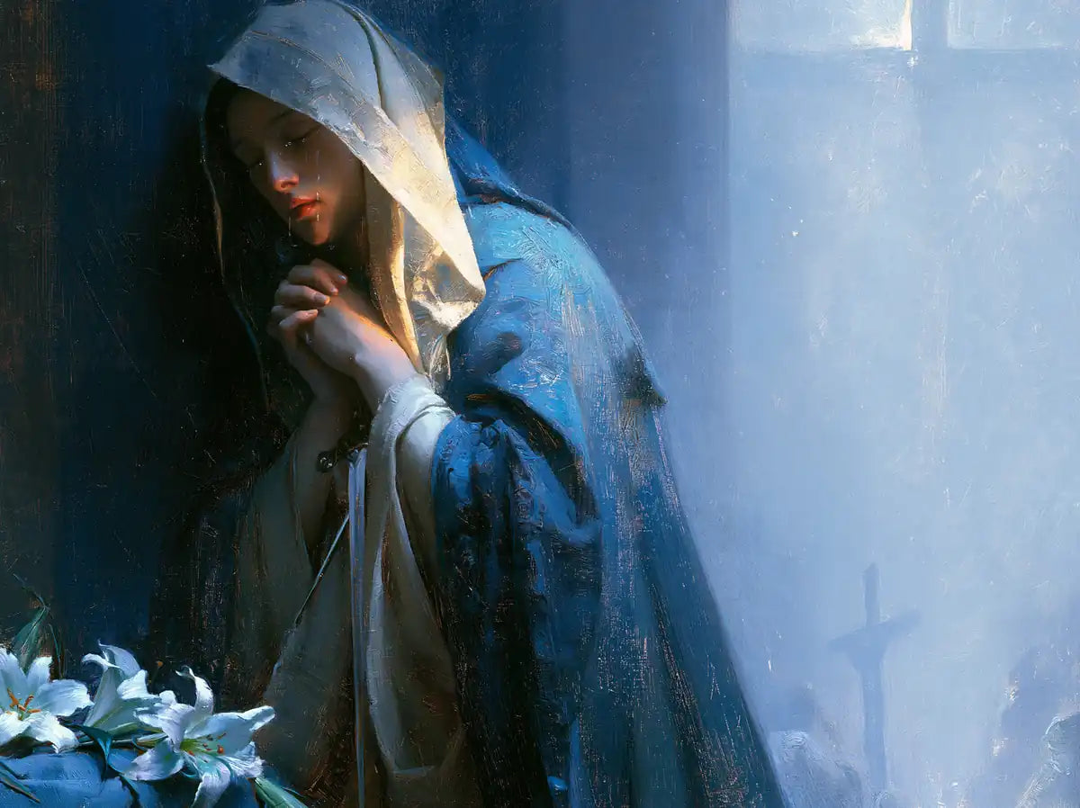 Our Lady of Sorrows - Symbolist - Christian artwork collection