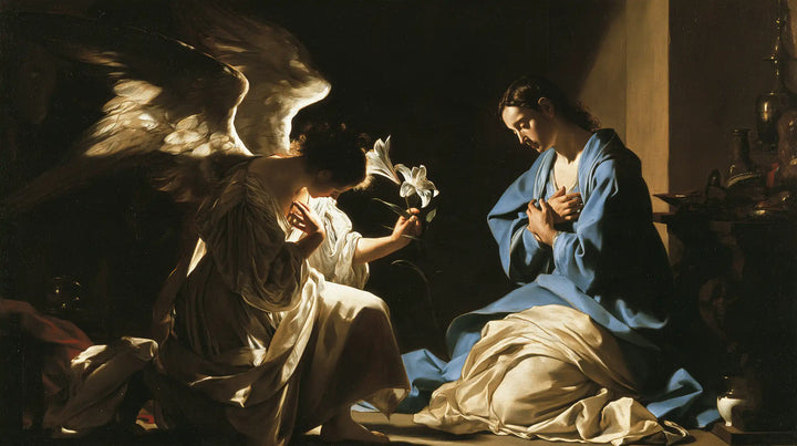 The Annunciation - Caravaggio Tenebrism · Landscape n° 9