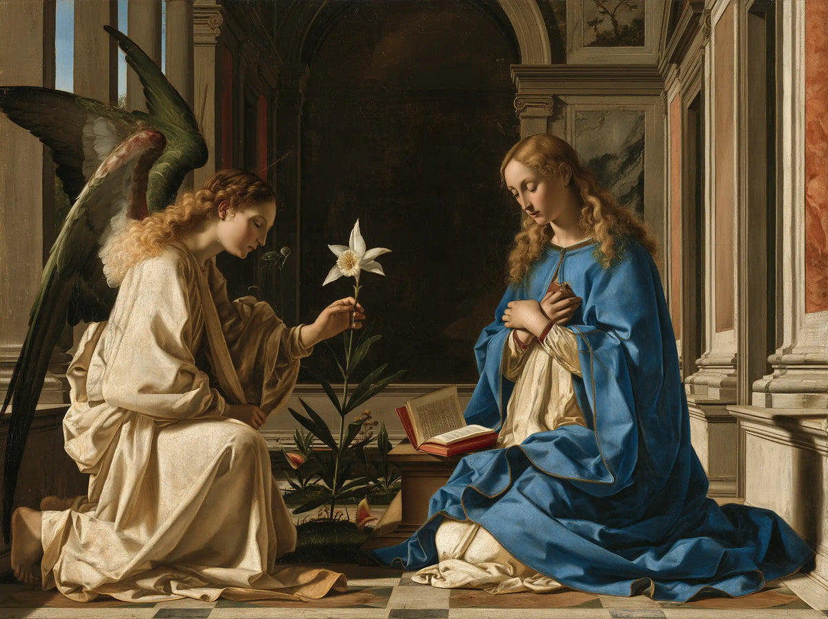 The Annunciation — The Lily and the Book in the Loggia