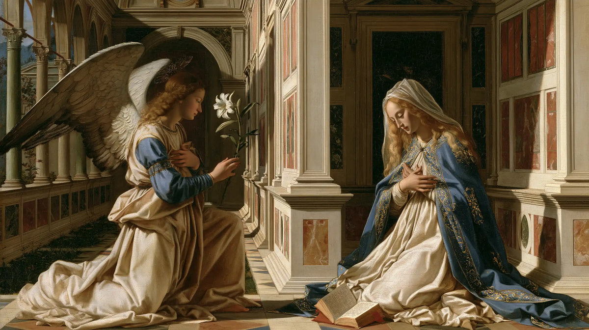The Annunciation — Prayer before the Marble Panels