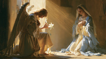 The Annunciation - Mary Kneeling before Gabriel · Landscape n° 9