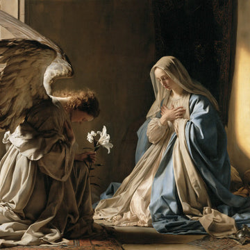 The Annunciation - Mary Kneeling before Gabriel · Square n° 2
