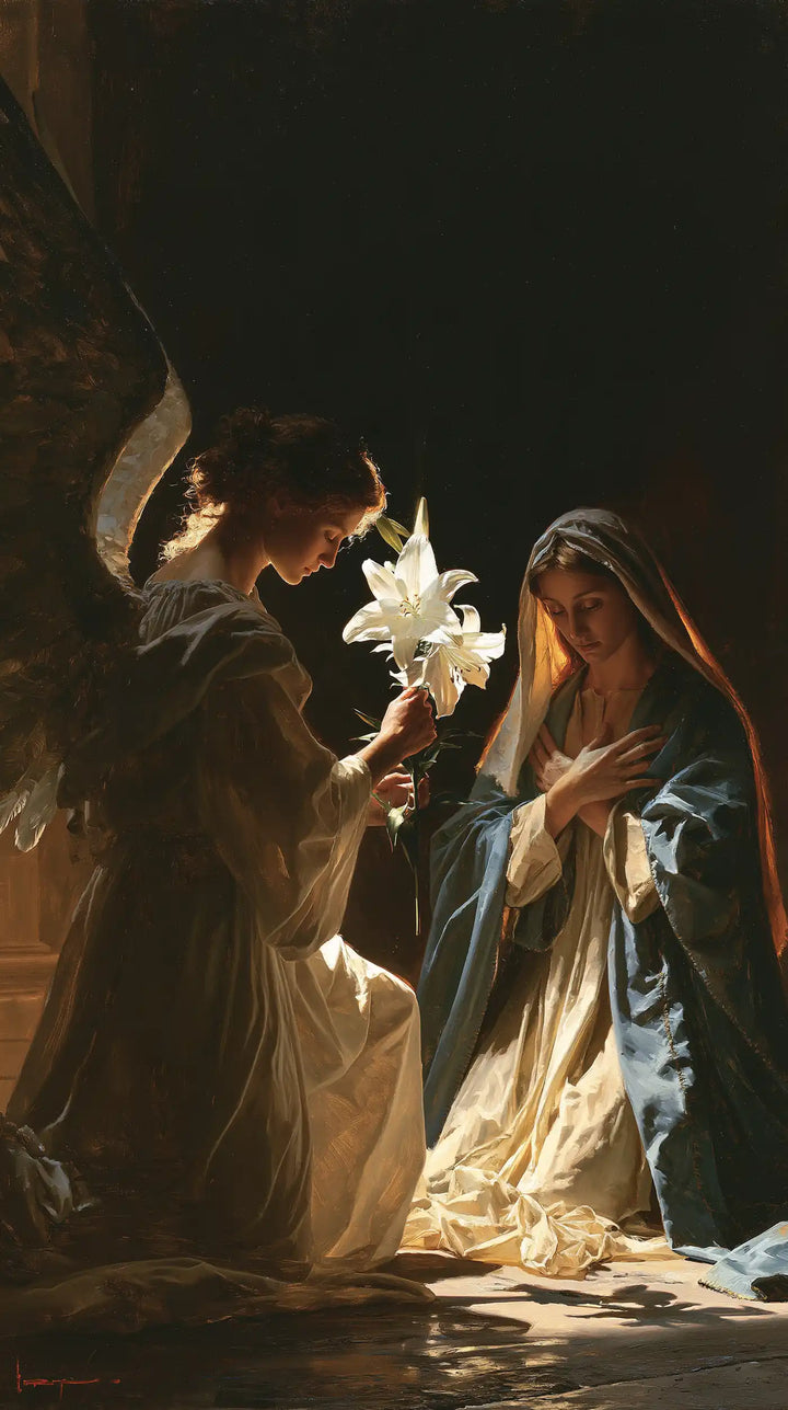 The Annunciation - The White Lily as Symbol · Portrait n° 1