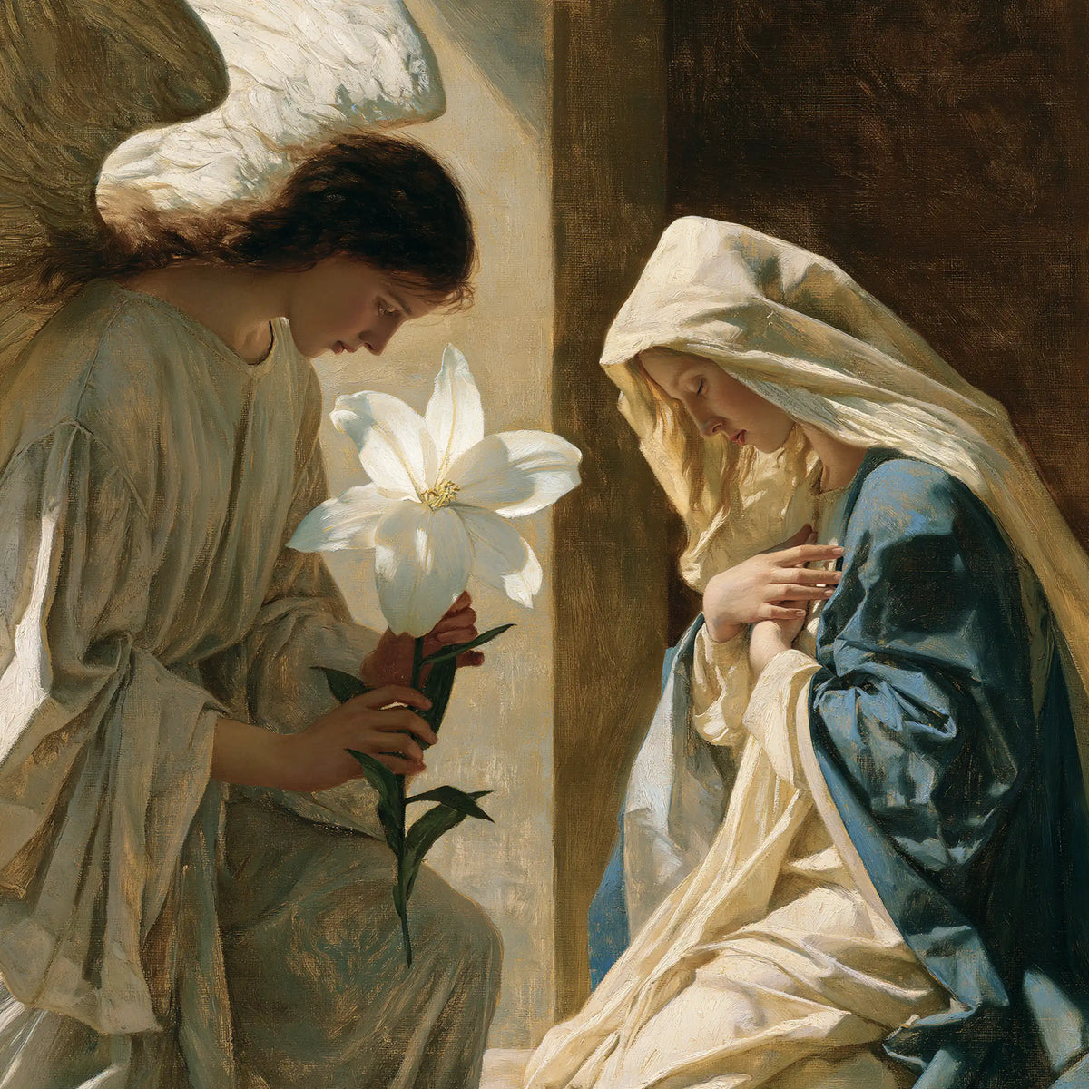 The Annunciation - The White Lily as Symbol · Square n° 4