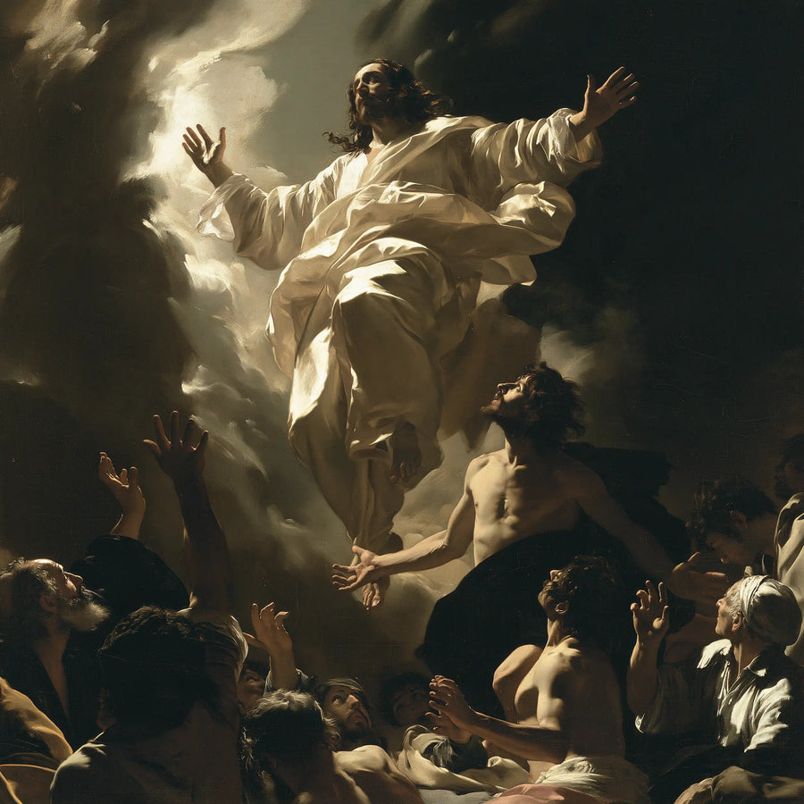 The Ascension of Jesus Christ - Caravaggio Tenebrism · Square n° 2