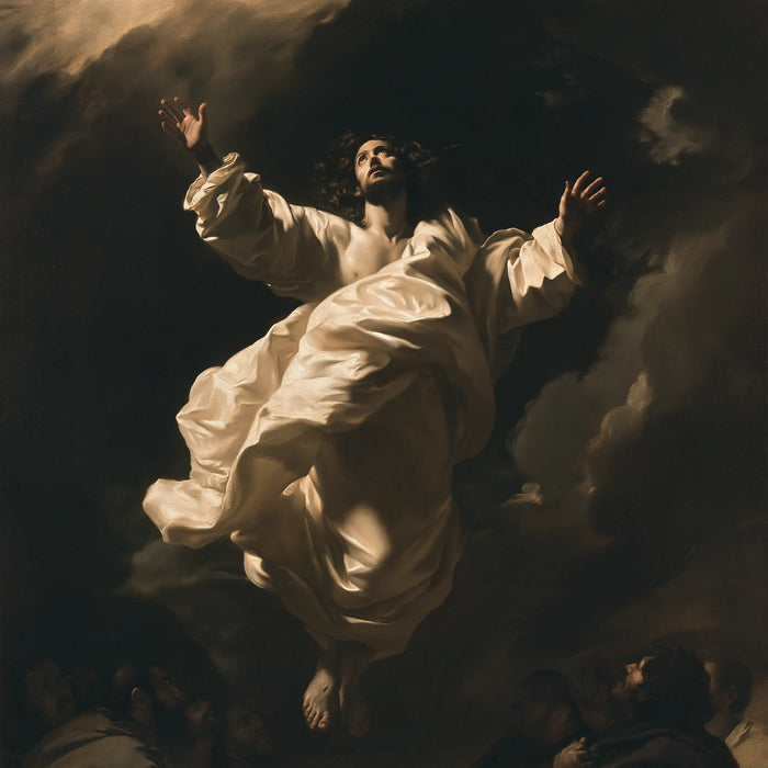 The Ascension of Jesus Christ - Caravaggio Tenebrism · Square n° 3