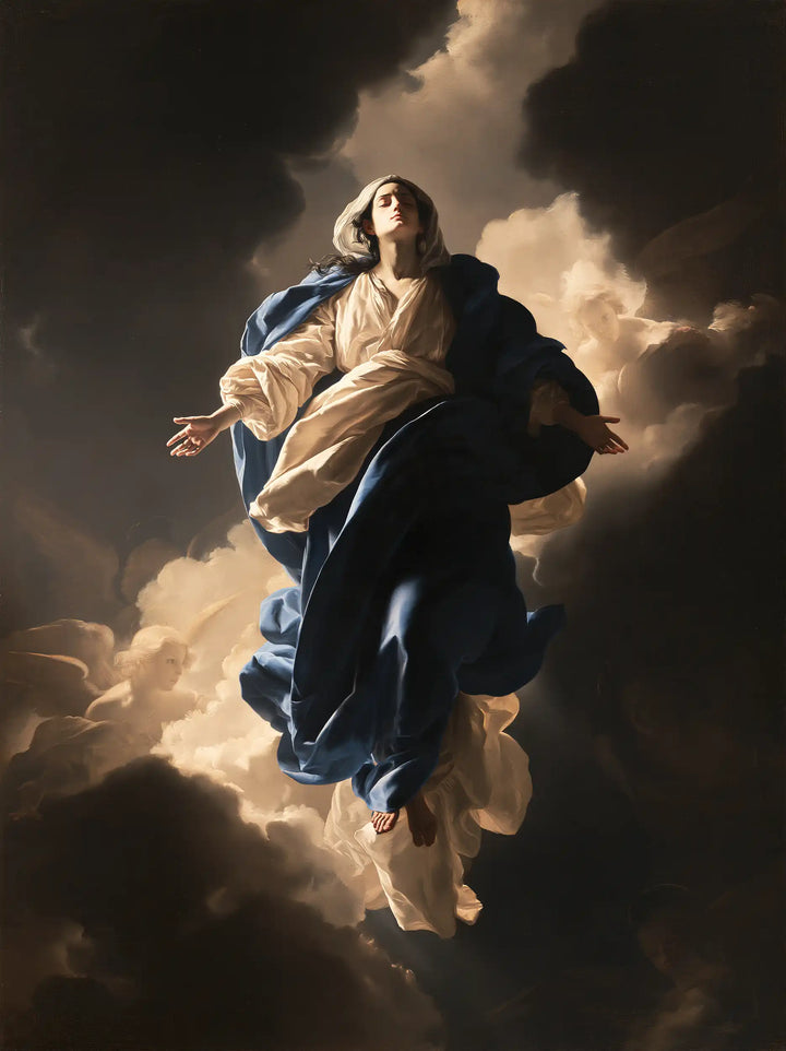 The Assumption of Mary - Caravaggio Tenebrism · Portrait n° 17