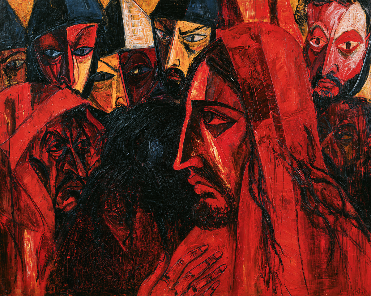 Judas' forræderi - ekspressionistisk · Landskab n° 4 - kristen kunst