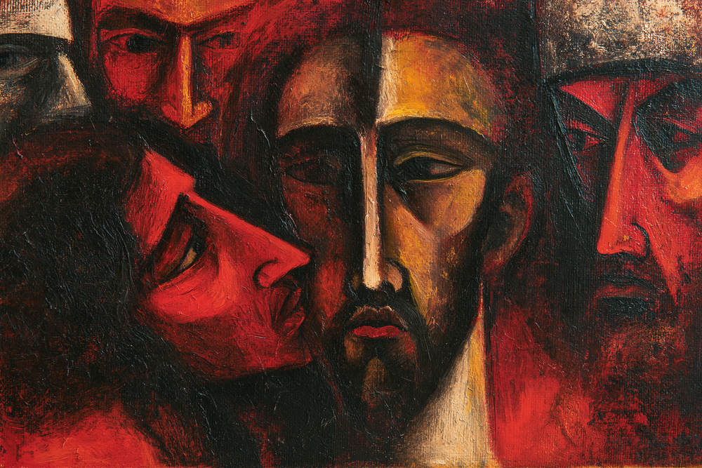 Judas' forræderi - ekspressionistisk · Landskab n° 5 - kristen kunst