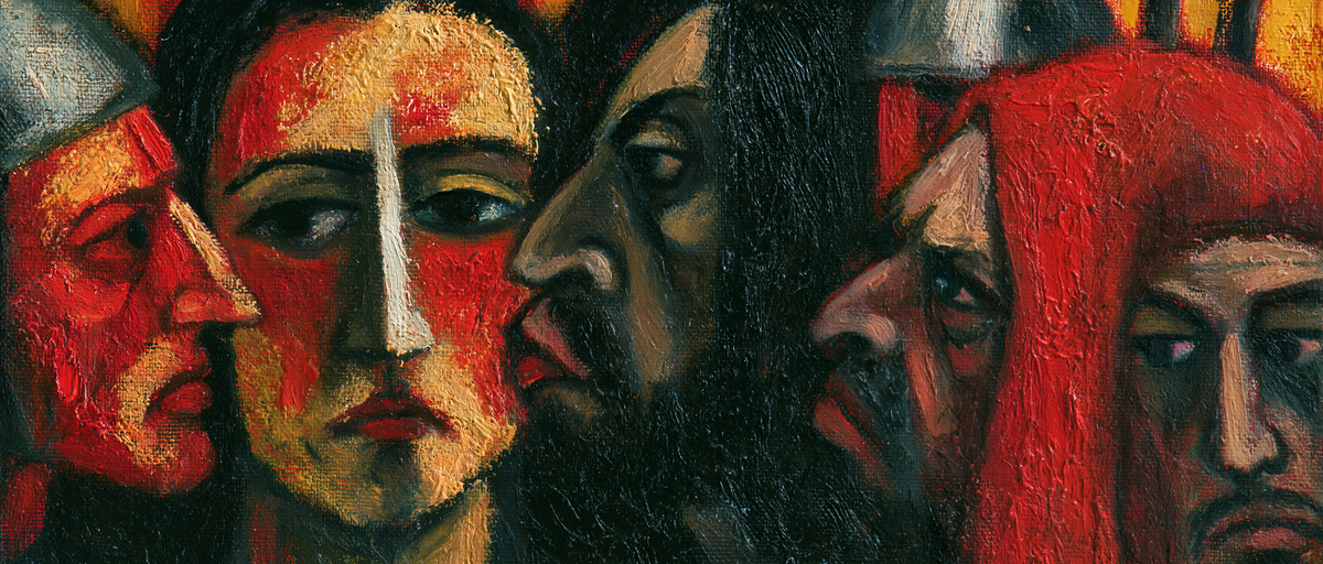 Judas' forræderi - ekspressionistisk · Landskab n° 8 - kristen kunst