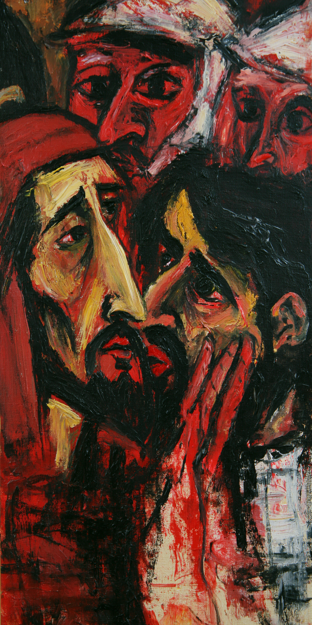 Judas' forræderi - ekspressionistisk · Portræt n° 1 - kristen kunst