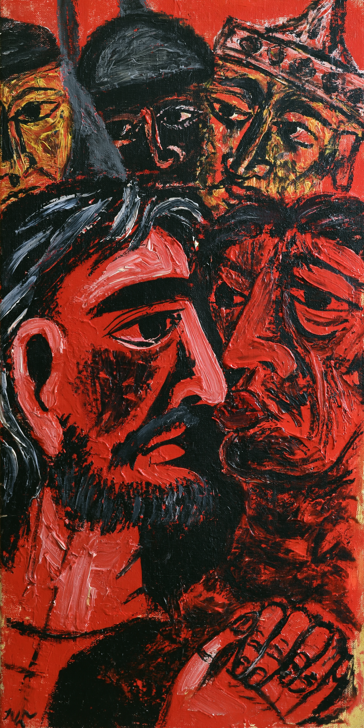 Judas' forræderi - ekspressionistisk · Portræt n° 2 - kristen kunst