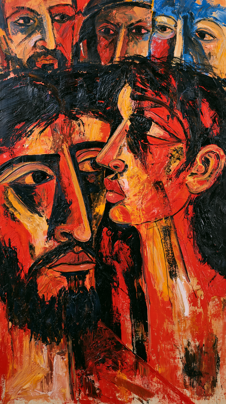 Judas' forræderi - ekspressionistisk · Portræt n° 5
