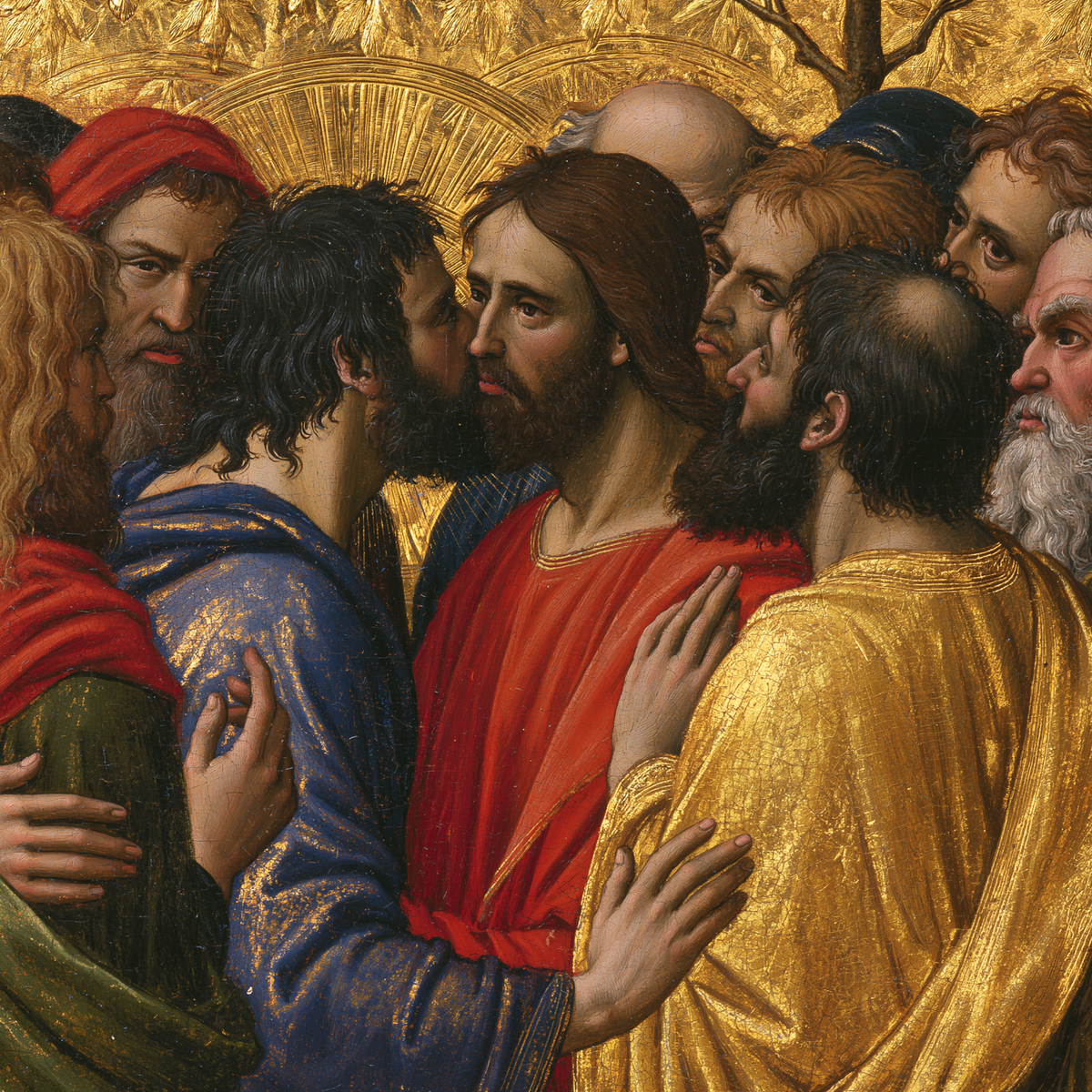 Judas' forræderi - Hellig gylden · Square n° 1 - Kristen kunst