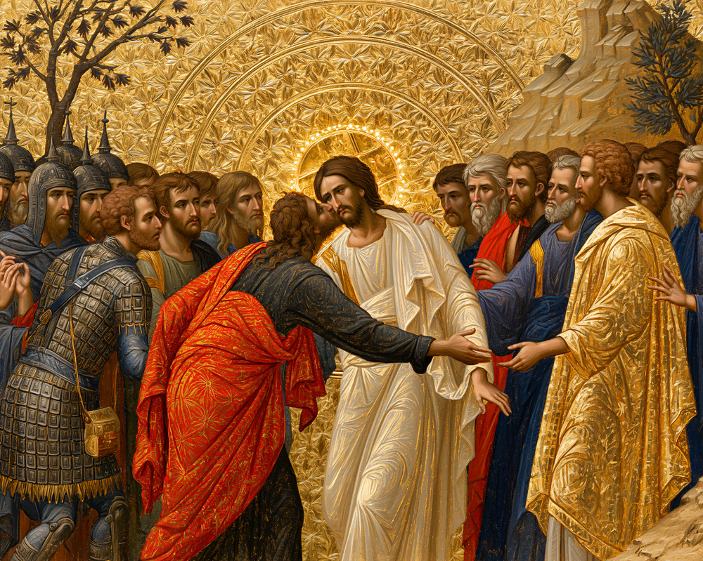 Judas' forræderi - Sacred Golden · Landscape n° 2 - Kristen kunst
