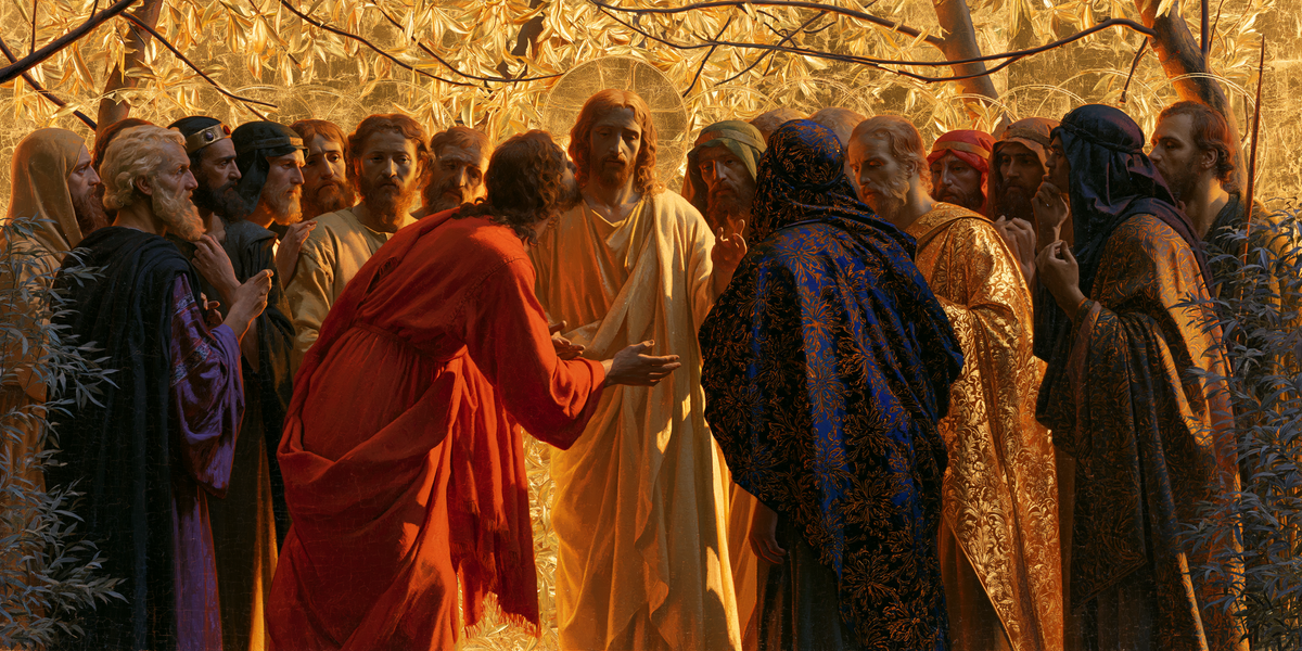 Judas' forræderi - Sacred Golden · Landscape n° 8 - Kristen kunst