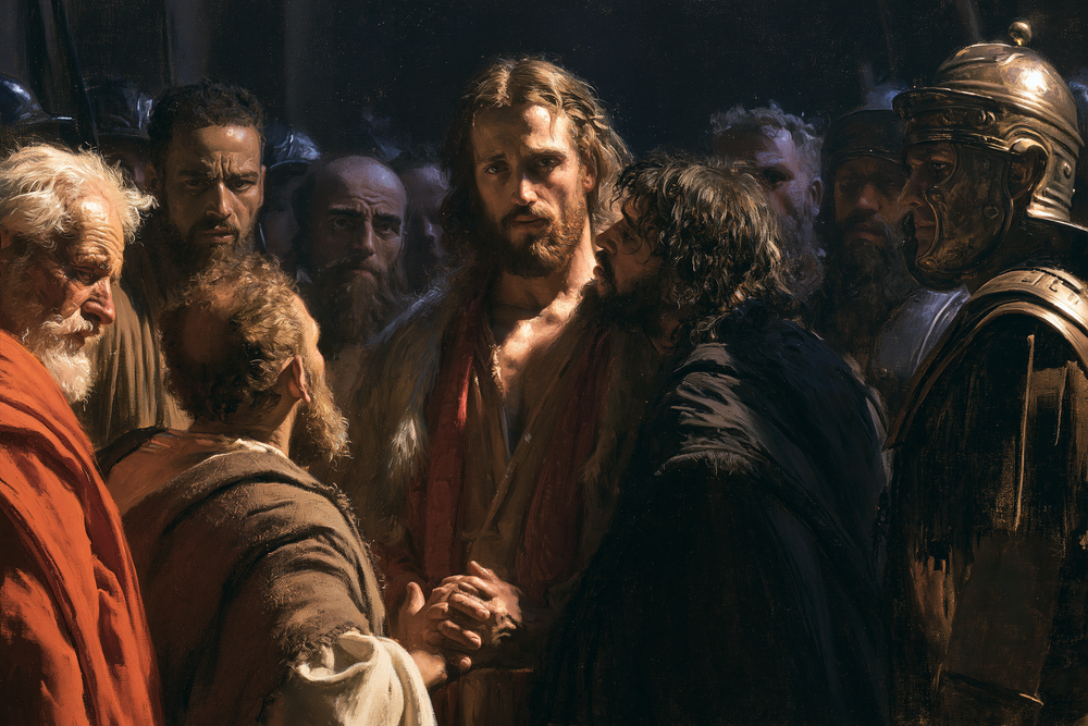 Judas' forræderi - hellig stilhed · Landskab n° 4 - kristen kunst