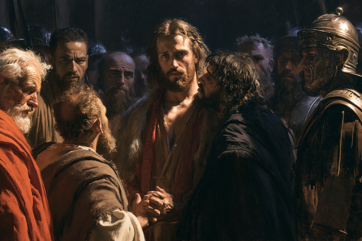 Judas' forræderi - hellig stilhed · Landskab n° 4 - kristen kunst