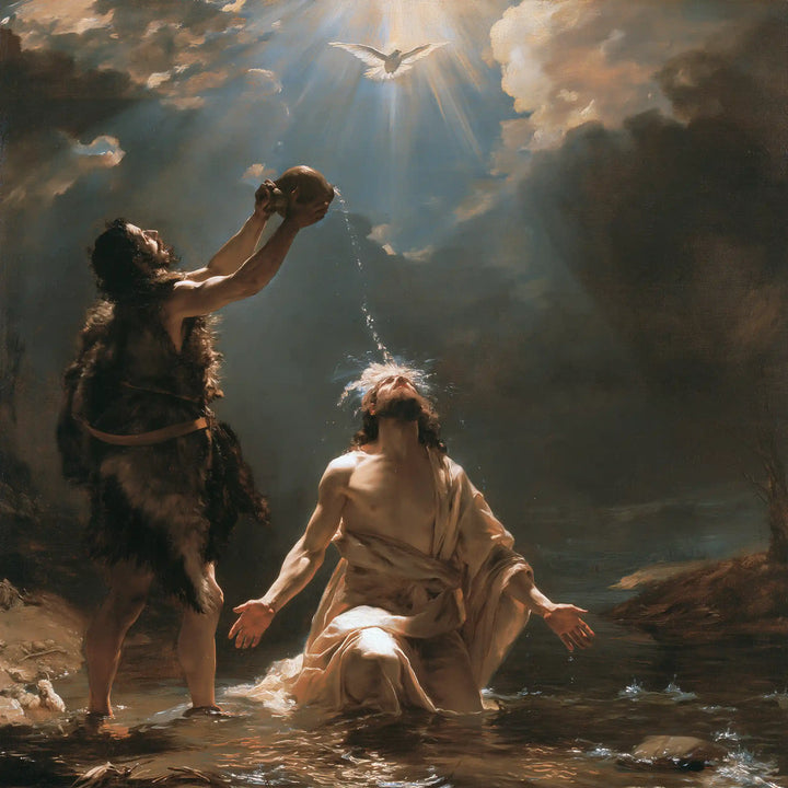 The Baptism of Jesus – Theatrical Baroque · Kneeling in the Jordan · Square no. 2