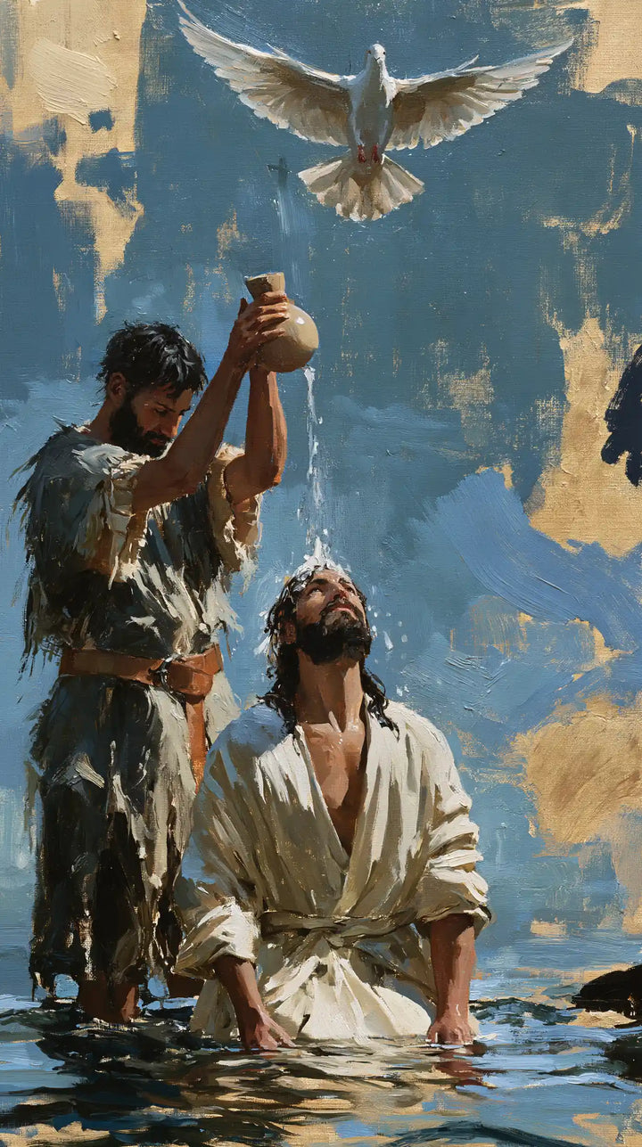 The Baptism of Jesus – Expressionist · Kneeling in the Jordan · Portrait no. 2