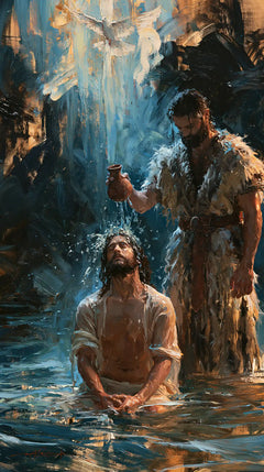 The Baptism of Jesus – Expressionist · Kneeling in the Jordan · Portrait no. 3