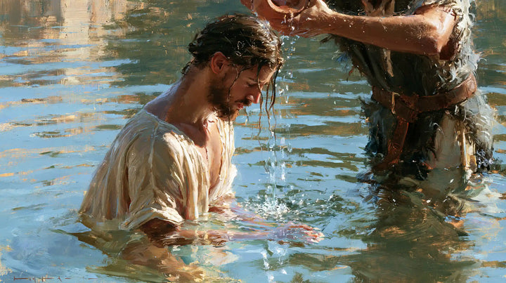 The Baptism of Jesus – Impressionist · Kneeling in the Jordan · Landscape no. 4