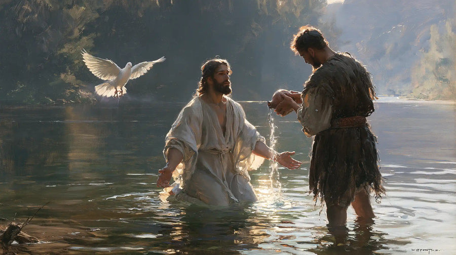 The Baptism of Jesus – Symbolist · Kneeling in the Jordan · Landscape no. 11
