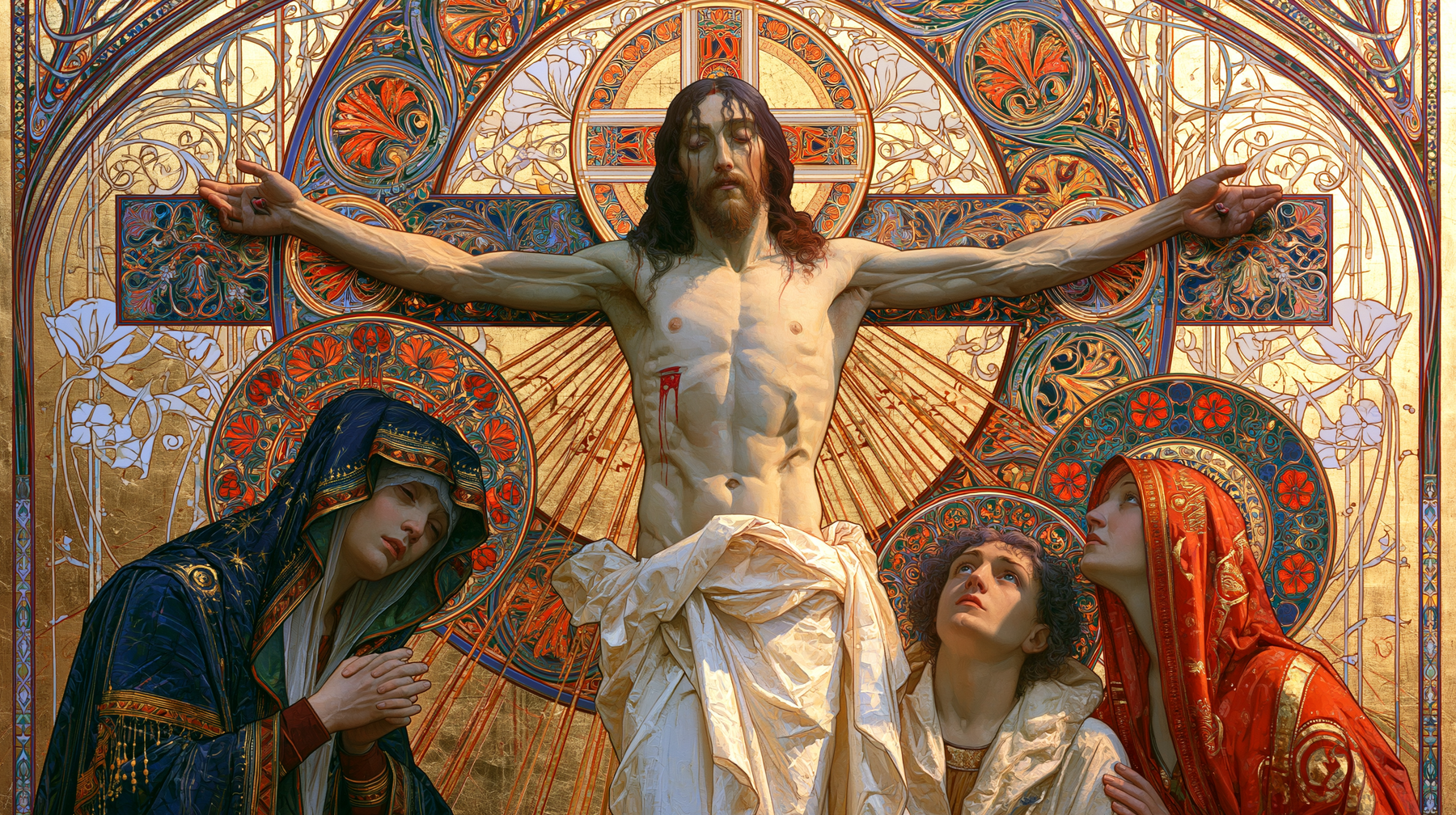The Crucifixion - Sacred Art Nouveau · Landscape n° 14