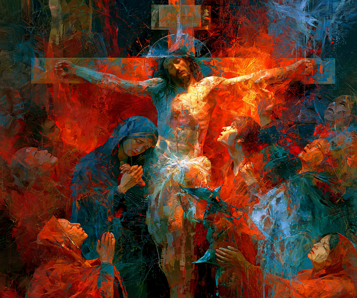 The Crucifixion — Prayer at the Heart of Red