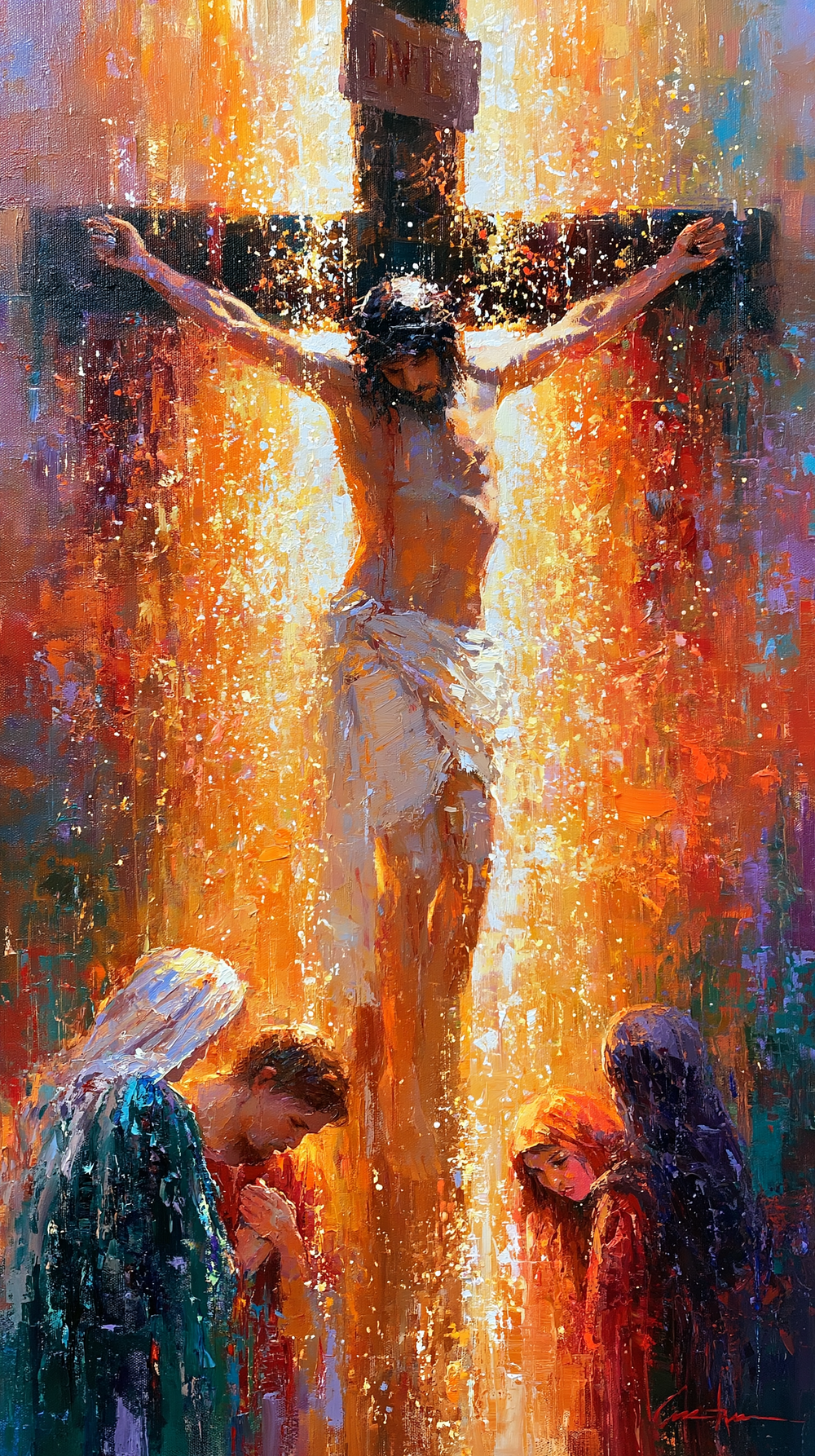 Korsfæstelsen - Impressionist · Portrait n° 8 - Christian art