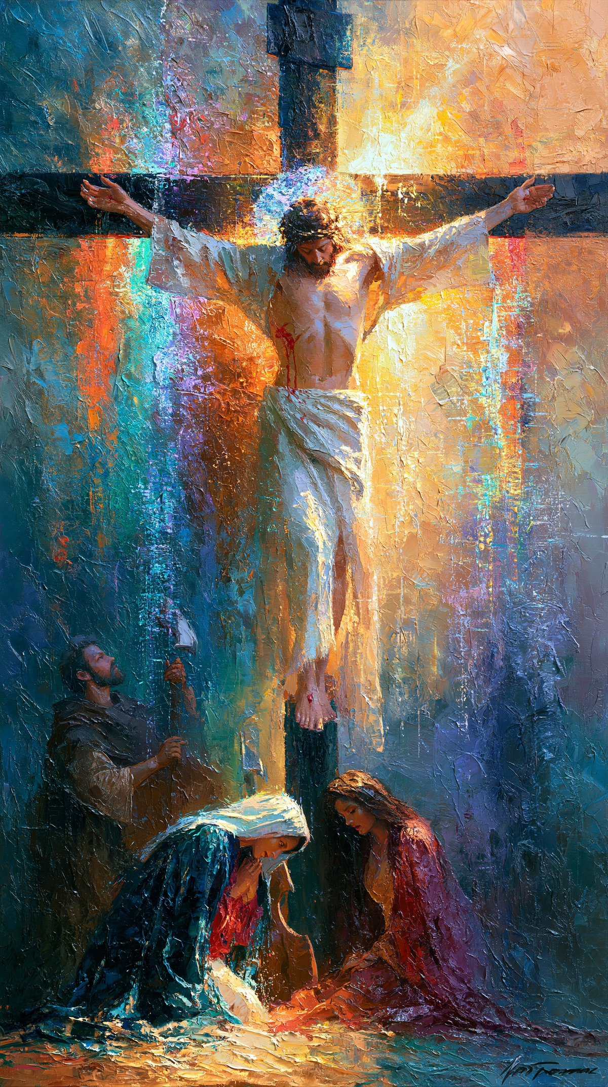 Korsfæstelsen - Impressionist · Portrait n° 9 - Christian art