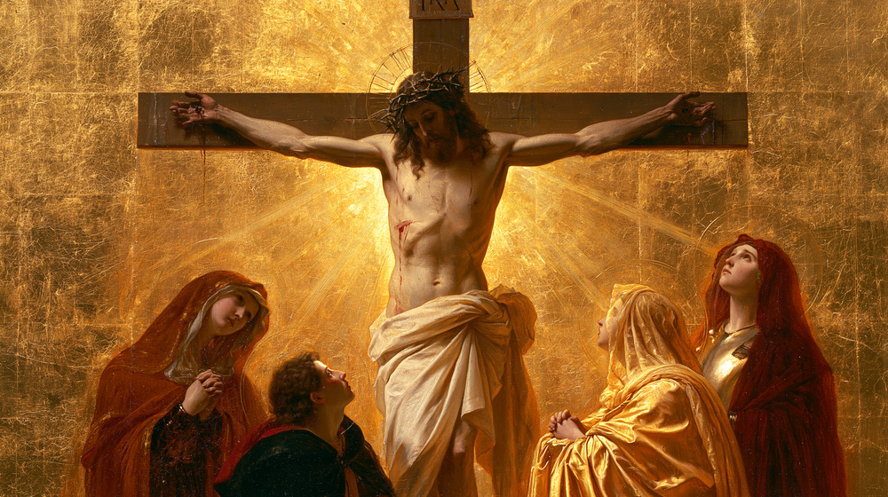 Korsfæstelsen - Sacred Golden · Landscape n° 2 - Christian art