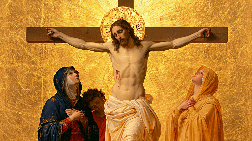 Korsfæstelsen - Sacred Golden · Landscape n° 3 - Christian art