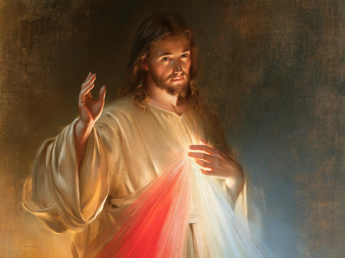 Divine Mercy Jesus — The Scarlet and Pearly Source