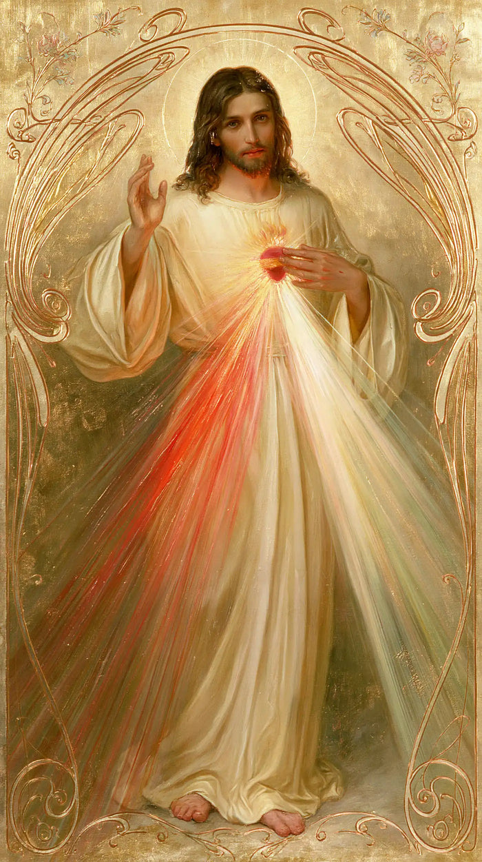 Divine Mercy Jesus — Feet in the Garden of Interlace