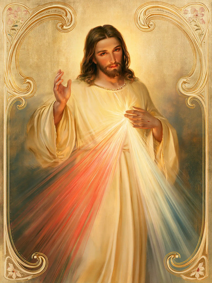 Divine Mercy Jesus — The Gaze Within Honeyed Curves