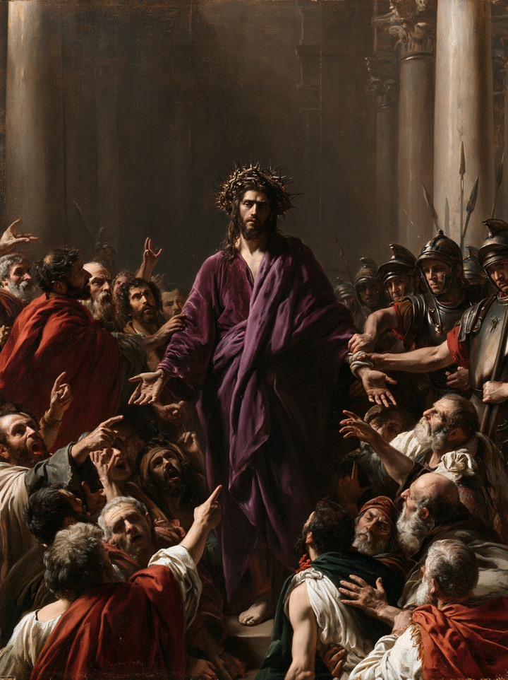 Ecce Homo — The Hand Lowered Toward the Multitude