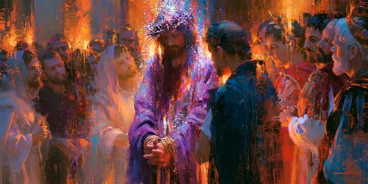 Ecce Homo — The Captive in Violet Reflections