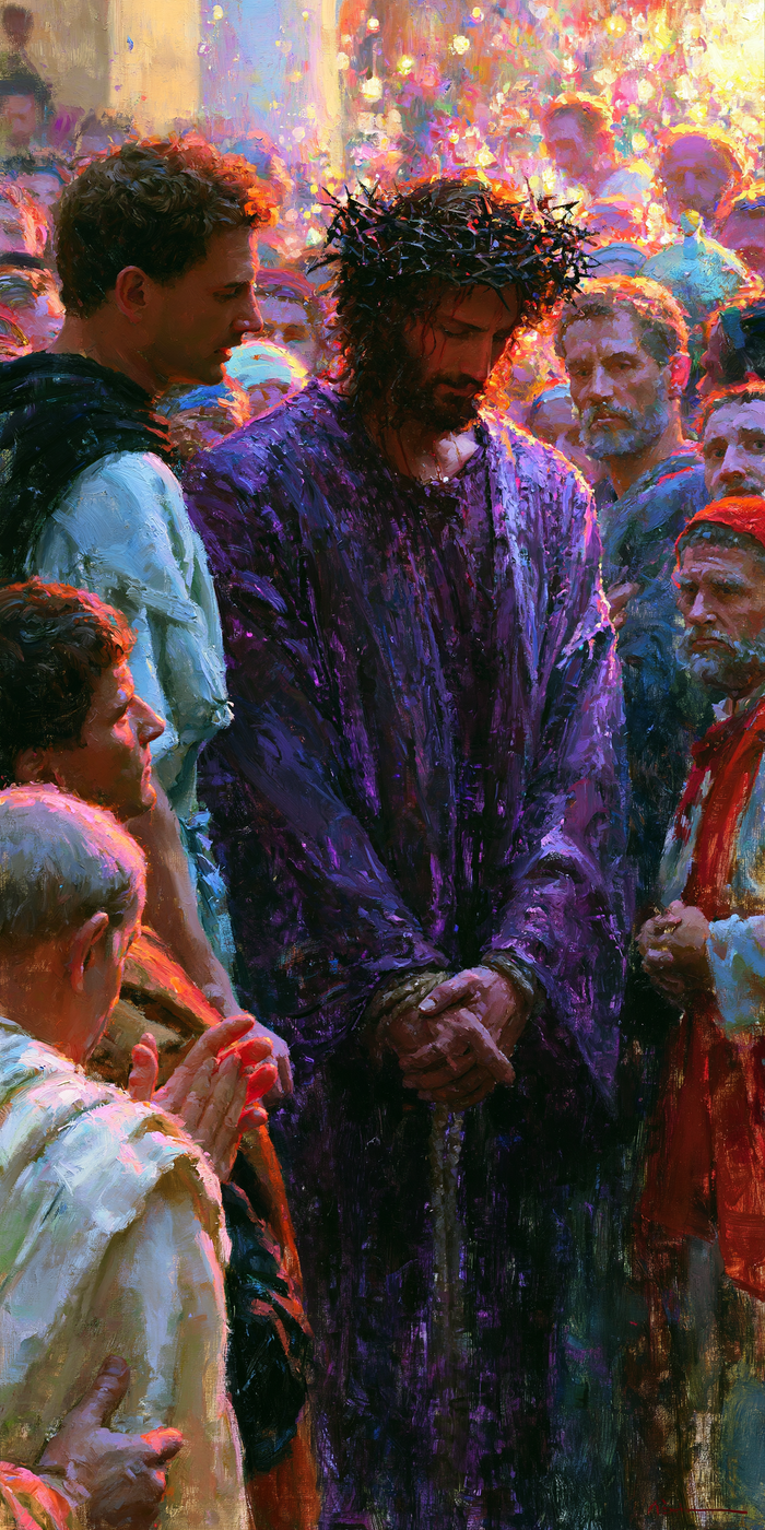 Ecce Homo — Dark Purple in the Garden of Reflections