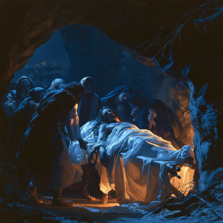 The Entombment of Jesus Christ - Midnight-blue Chiaroscuro · Square n° 1