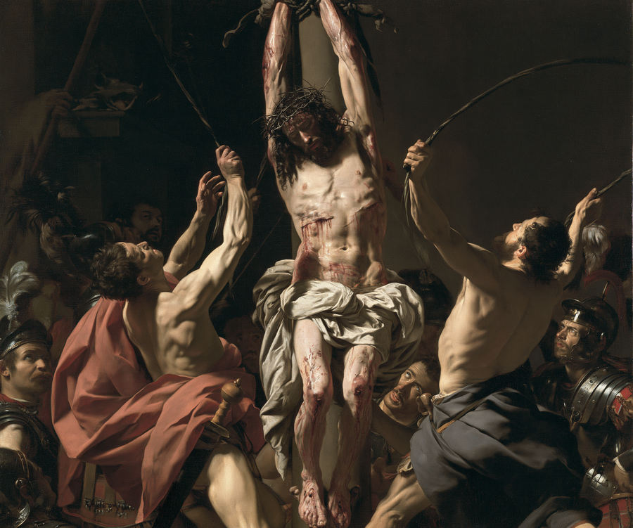 The Flagellation of Christ — Pallor Among the Cloaks