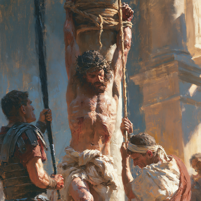 Kristi flagellation - impressionist · Carré n° 1
