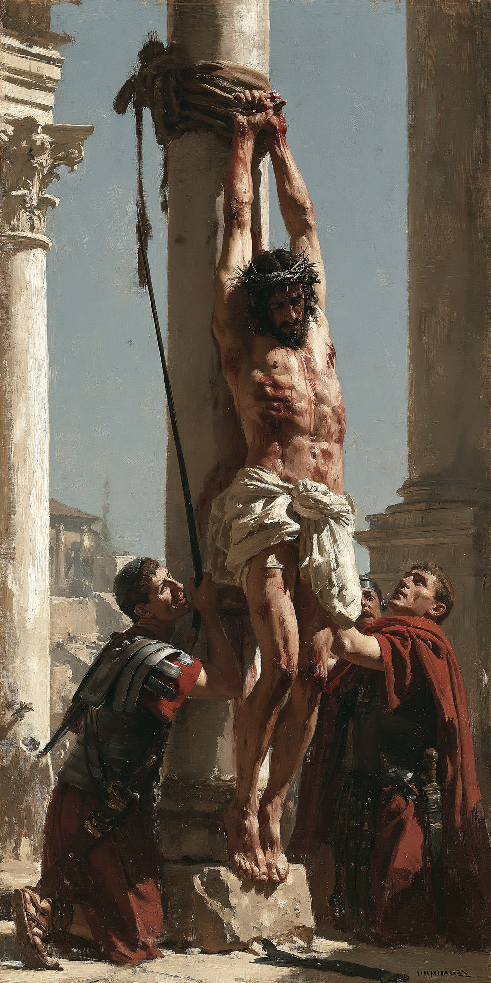 The Flagellation of Christ - Impressionist · Portrait n° 1 - Christian art
