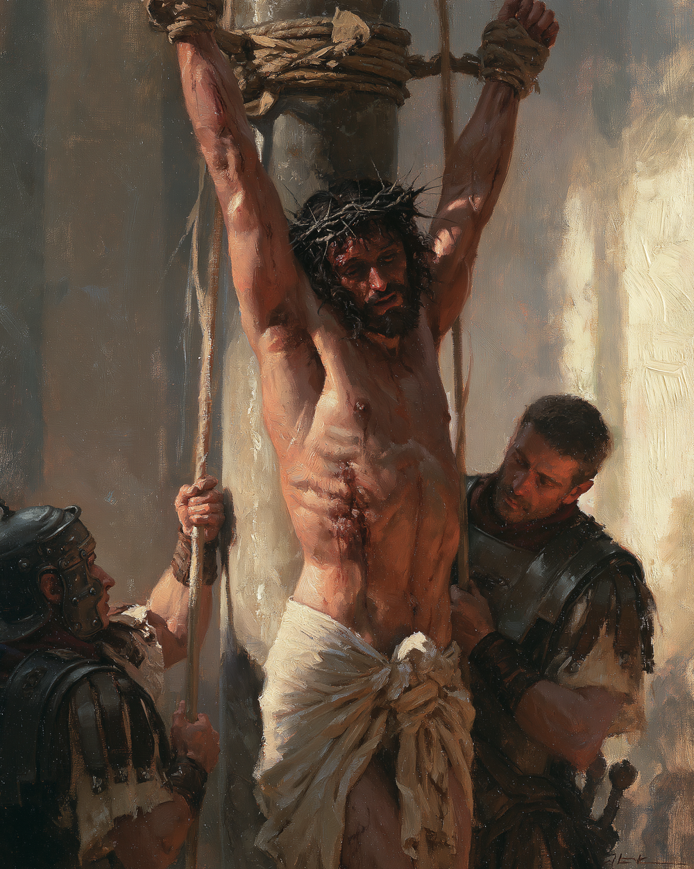 The Flagellation of Christ - Impressionist · Portrait n° 12 - Christian art