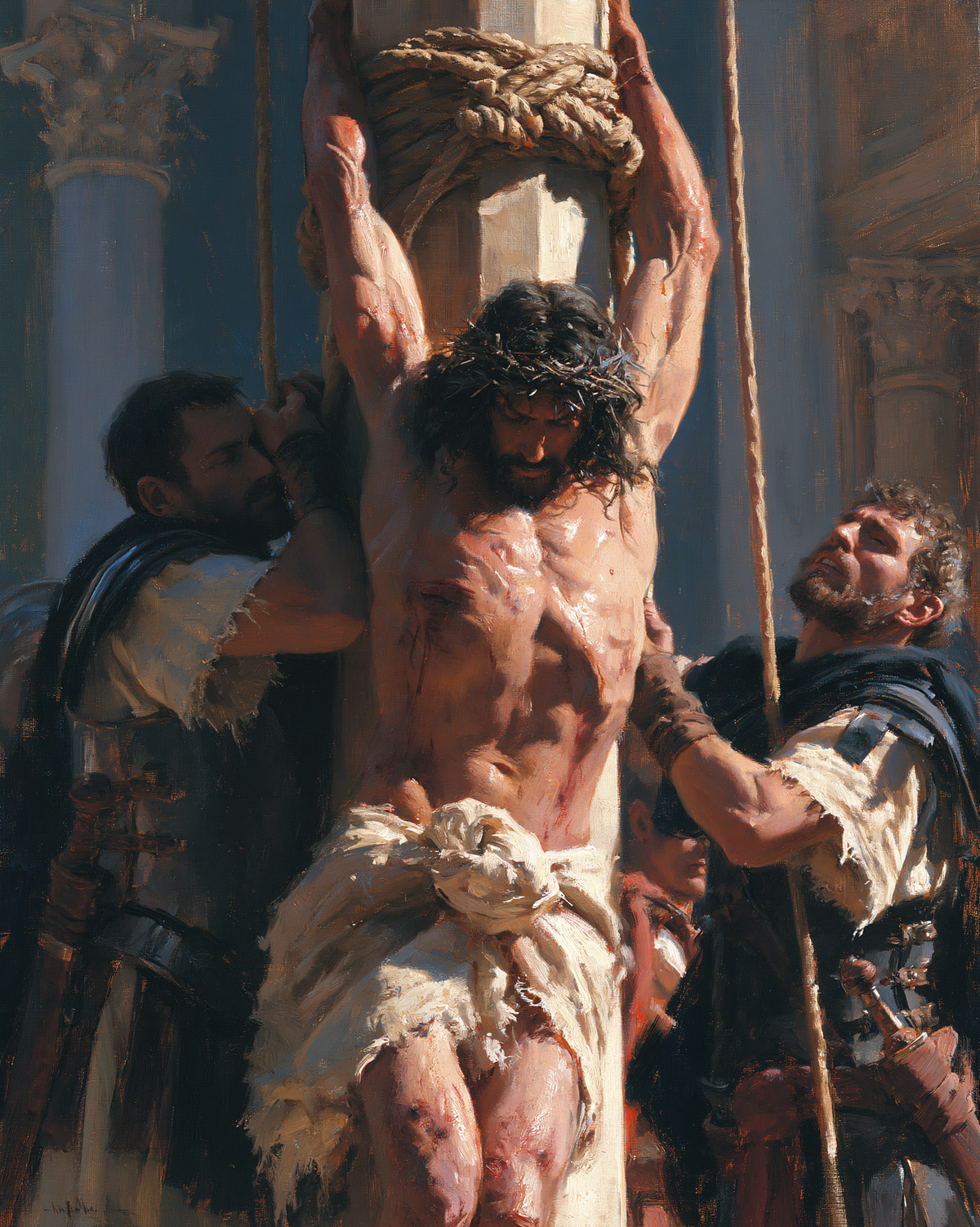 The Flagellation of Christ - Impressionist · Portrait n° 13 - Christian art