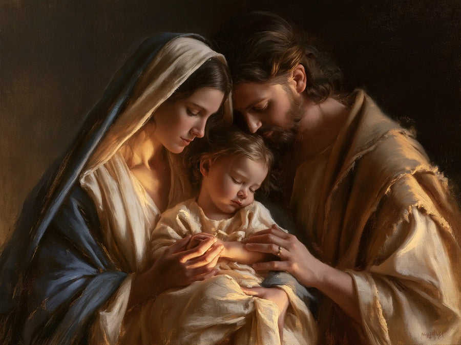 The Holy Family - Close Devotional Portrait · Landscape n° 3