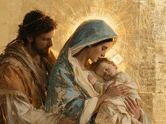 The Holy Family — Peace Beneath the Sunlit Halo