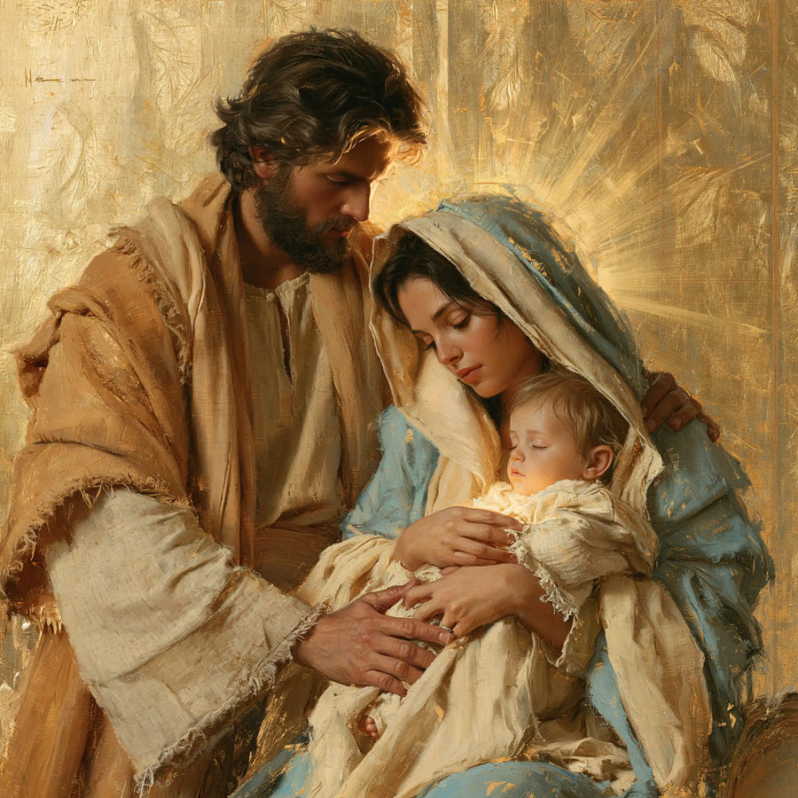 The Holy Family - Sacred Gold · Square n° 7