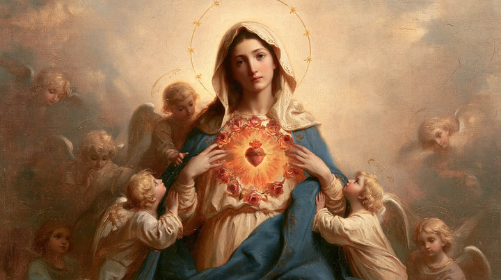 The Immaculate Heart of Mary — The Heart Watched Over by Nearby Angels