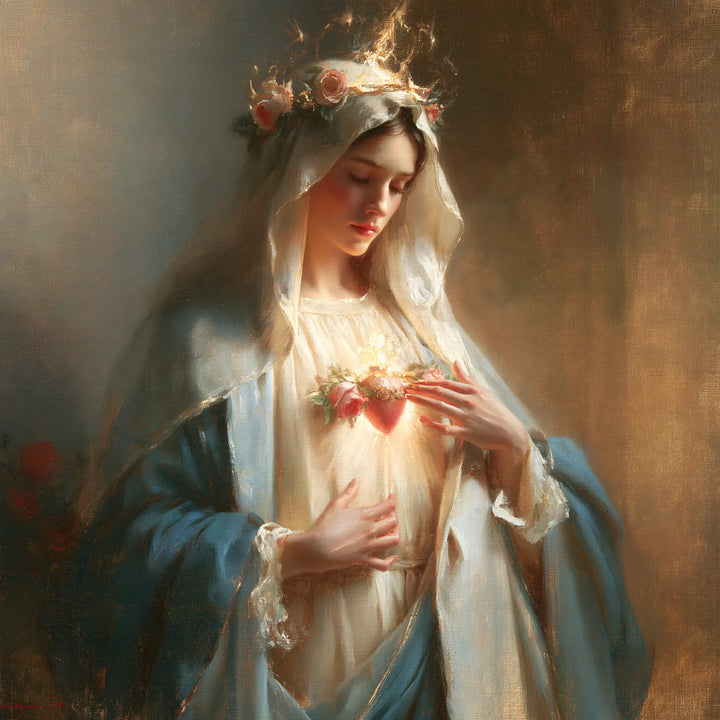 Immaculate Heart of Mary - Peace and Purity of Mary's Heart · Square n° 9